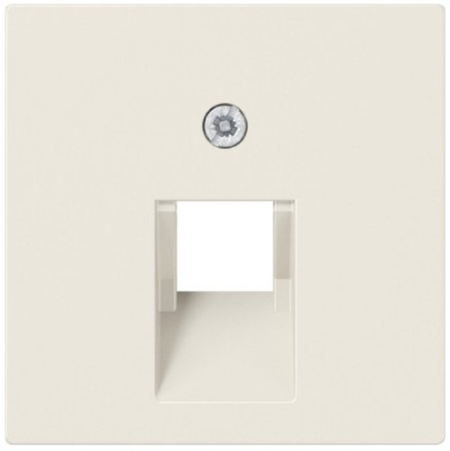 Лицевая панель Jung EcoProfi для 1-м. розетки RJ11/RJ45 слоновая кость картинка